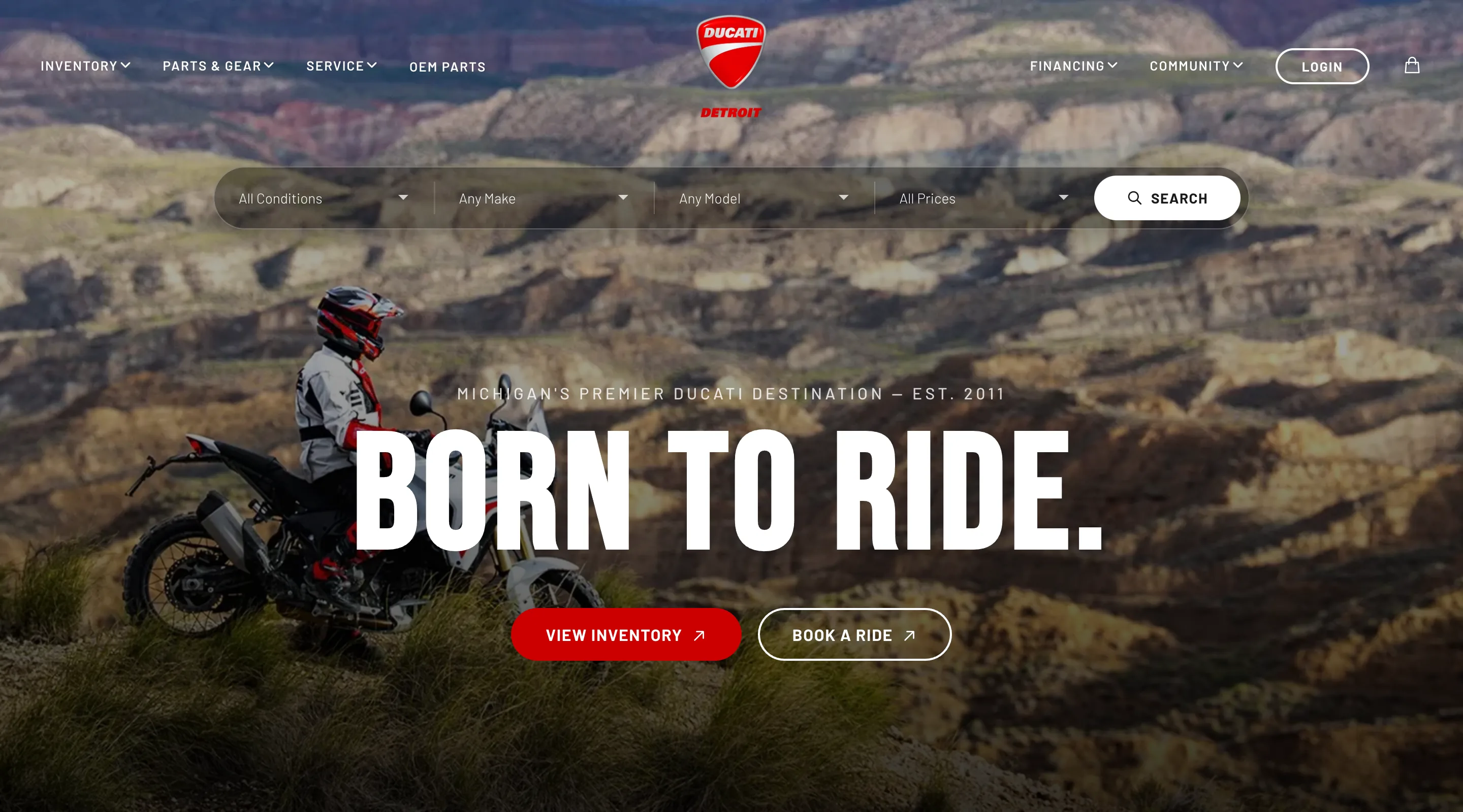 Ducati Detroit website